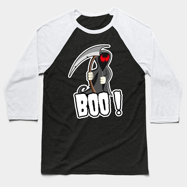 Boo ! Halloween. Baseball T-Shirt by NineBlack